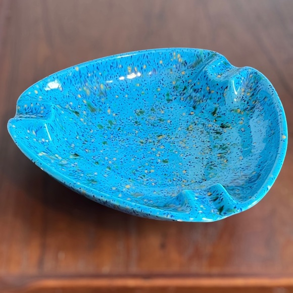 MCM Tray Mid Century Ashtray Vintage Modern Ceramic Pottery Confetti 60s - Picture 6 of 6